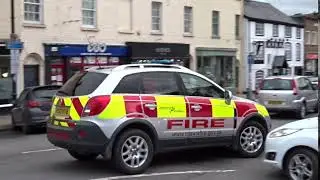 RARE catch - Mid & West Wales Fire Service Officer on 999 Emergency Response Newtown Powys Cymru UK