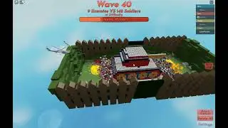 Roblox Toy Soldierz my tank vs wave 40 Helicopter Boss in Toy Destroyer mode
