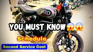Royal Enfield Hunter 350 : Second Service Cost & Schedule?