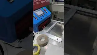 Semi-auto Book block spine covering machine with adhesive tape