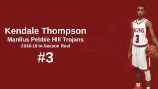 Kendale Thompson #3 Guard (Class of 2019) Manlius Pebble Hill Trojans (Section III)