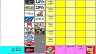 cash kassa program restaurang coffee store system