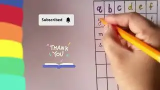 Small alphabet abc English letters A to Z phonics sound A for Apple b for banana c for cat for kids.