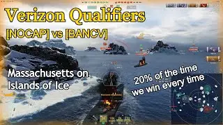 WoWs [NOCAP] vs [BANCV] Massachusetts on Islands of Ice | Verizon Qualifiers