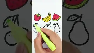 Fruits Coloring Page for Children
