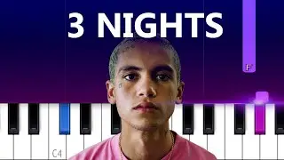 Dominic Fike - 3 Nights  (Piano Tutorial)