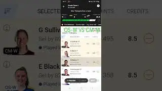 OS-W VS CM-W Women Super Smash T20 Match dream11 Team Preview #dream11 #shorts