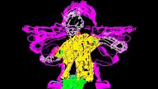 The Neon Gojo Visualizer | M.O.O.N. - Crystals | Hotline Miami OST |