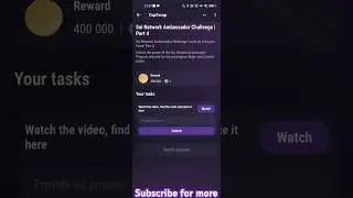 Sei Network Ambassador Challenge | Part 4 | TapSwap Code TapSwap Answer