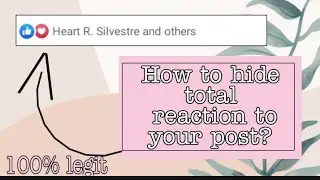 How to hide total number reaction on your post? Step By Step