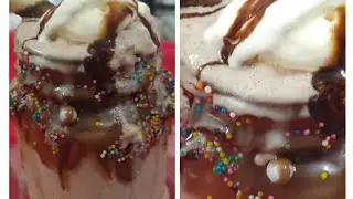 How to make easy freak shake at home!Extreme milkshake !chocolate  milkshake !zara s bake house