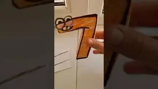 Number lore 7 😗😗😛😜😂👏☺️ tutorial                               Number lore craft