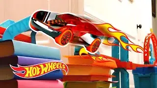 EPIC ABOVE GROUND TRACK CHALLENGE! | Labs Unlimited | @HotWheels