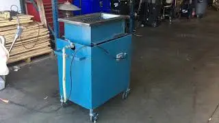 Industrial Wet Vibratory Tumbler Finishing Machine 1 Cubic Foot Tub 3/4 hp 115
