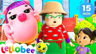 Crazy, Silly Farm Routine! | Lellobee City Farm | Kids Songs | Moonbug Mornings 🌞