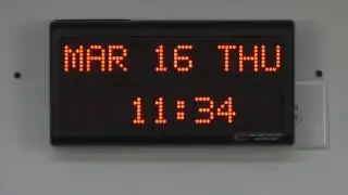 BRG Precision Product's DuraTime Wireless RCAC121002R - 20 Character Alphanumeric Digital Clock