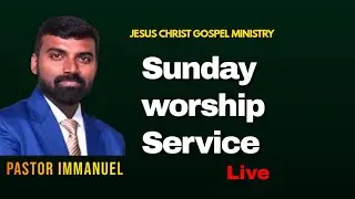 JESUS CHRIST GOSPEL MINISTRY (JCGM) is live!  || Message By || Pas. Immanuel