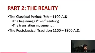 Live #3 - The Origins and Evolution of Islamic Philosophy an Logic