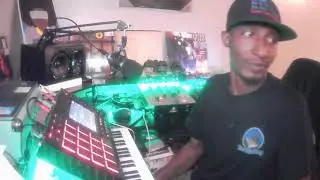 Making A Sample  hip hop beat on MPC Live stems & MPK 37 KEY