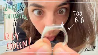 HOW TO MAKE ANY RING FIT YOU - 2018 DIY tutorial - No glue No borax