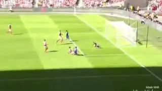 Eden Hazard's awful miss vs Arsenal Community Shield 2015 English Commentary!