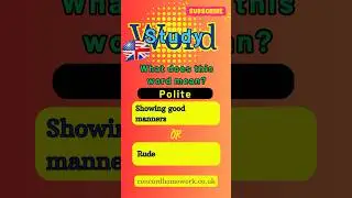 Word Study in English Language. #quiz #wordstudy #learnenglish #englishvocabulary #shorts