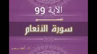 التفسير المبسط لسورة الأنعام (99) فأخرجنا به نبات كل شيء | د.أحمد رجب