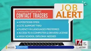 CBS 17 Job Alert - More COVID-19 contact tracers needed