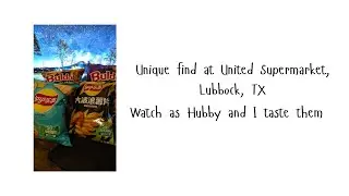 Asia Snacks at United Supermarkets, Lubbock TX  #snacks #tastetest