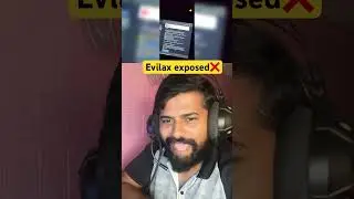 Evilax gaming exposed ❌📈 #evilaxgaming #bgmi #exposed