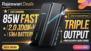 Ambrane 85W Fast Charging Powerbank #views #amazon #review