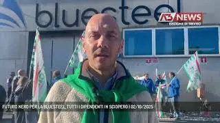 FUTURO NERO PER LA BLUESTEEL, TUTTI I DIPENDENTI IN SCIOPERO | 02/10/2025