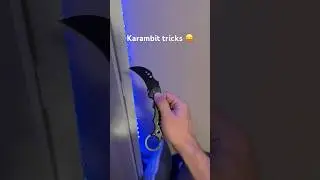 Karambit tricks 😛 just a beginner over here! #knives #karambit #pocketknives