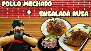 POLLO MECHADO + ENSALADA RUSA  👨‍🍳🐓💗