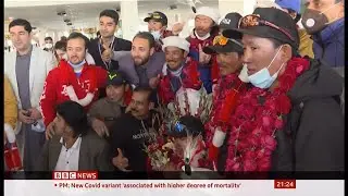 K2 Nepali climbers celebrated in Pakistan as they head home (5) - BBC News - 22nd January 2021