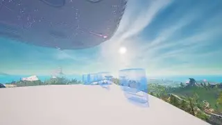 fortnite place alien light communication devices on mountain tops
