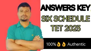 Answer key|six schedule tet|