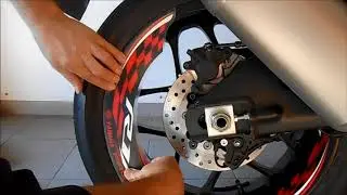 Tutorial applicazione adesivi per i cerchioni  moto - Vulturbike