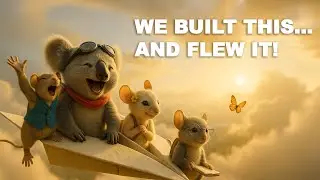 Captain Koala&rsquo;s First Flight ✈️ | AI Animation 🐨🐭