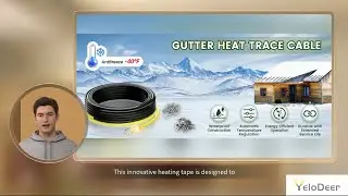 Melt Snow & Ice Effortlessly: Self-regulating Roof & Gutter Heating Cable with Clips