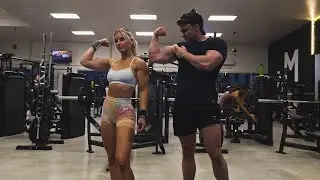 i made him do my insane bicep workout...