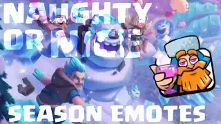 Naughty Or Nice Season Emotes! (Clash Royale)