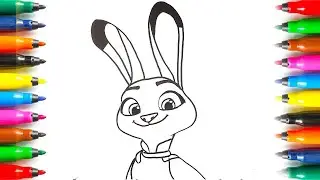 How to draw Zootopia - Jody Hopps #zootopia #drawing  