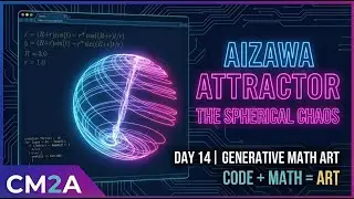 Day 14 - Aizawa Attractor: The Spherical Chaos | Generative Math Art