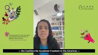 P&acirc;mella Passos: Gender-based violence has no place in education