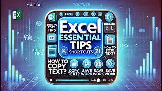 📋 Essential Excel Shortcuts & Tips | Master Text, Formatting, and Navigation Like a Pro! 🚀