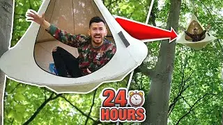 I Spent 24 Hours in a Tree Tent and You Won't Believe What Happened.. (WORLD'S CRAZIEST AIRBNB)