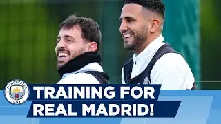 Working hard before Real Madrid... | Man City Training