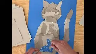Ripped Paper Animal Collage- part 1