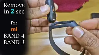 Легко снимите/раскройте ремешок/браслет Mi Band 4/3 | Откройте всего за 2 секунды без лишних усилий [Eng]